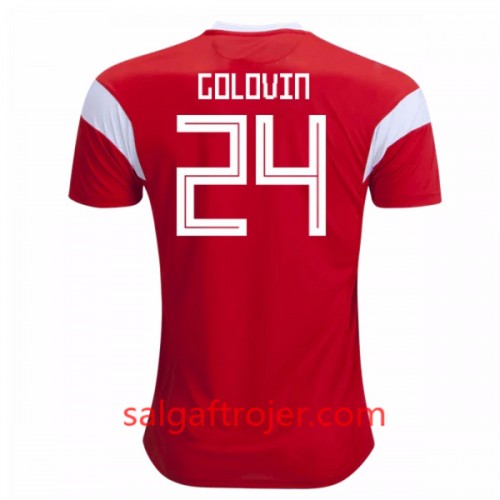 Rusland Fodboldtrøjer Golovin 24 Hjemmebanesæt VM 2018 Rusland Fodboldtrøjer Golovin 24 Hjemmebanesæt VM 2018